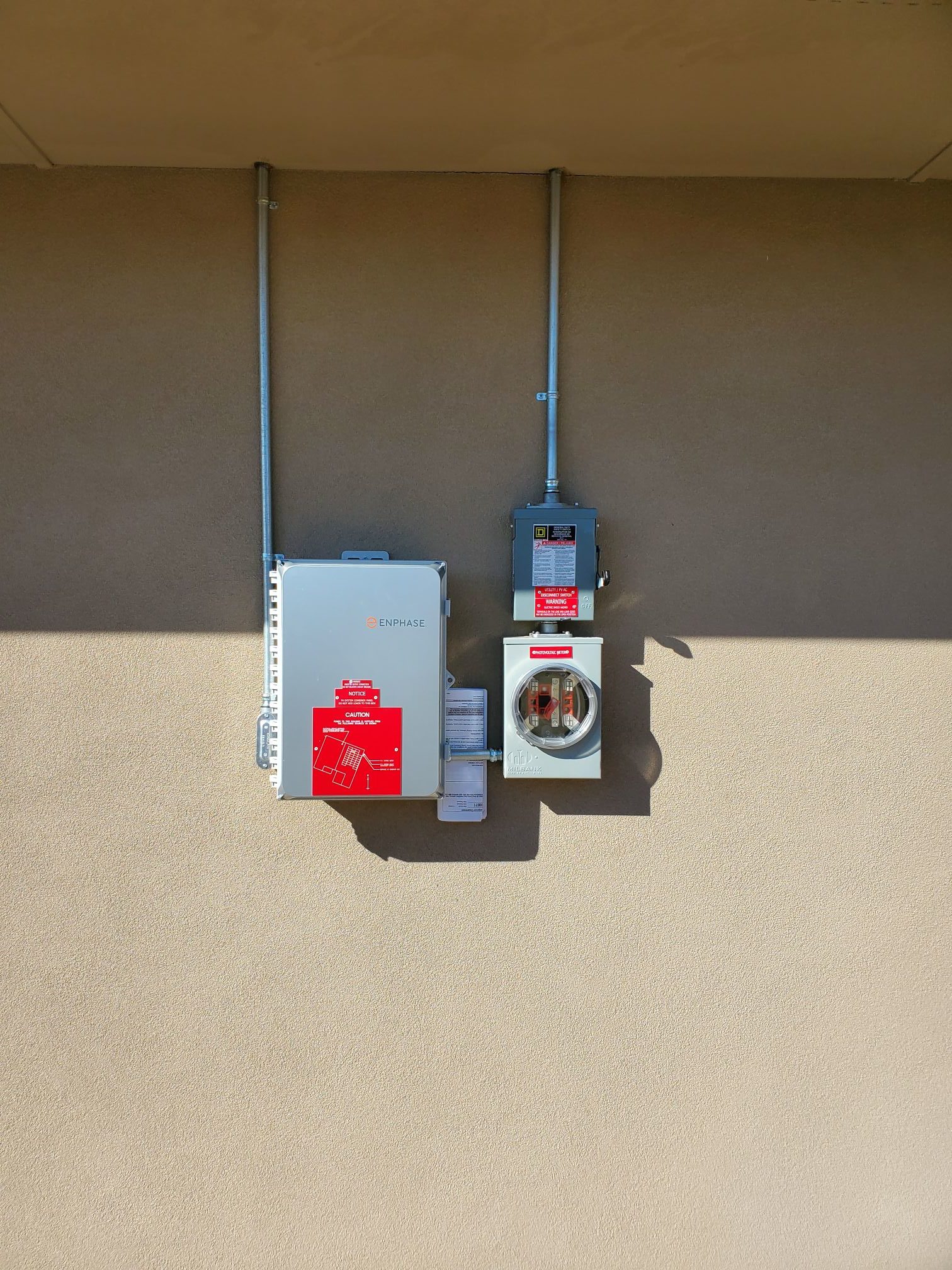Enphase iQ7+ Inverter on system in