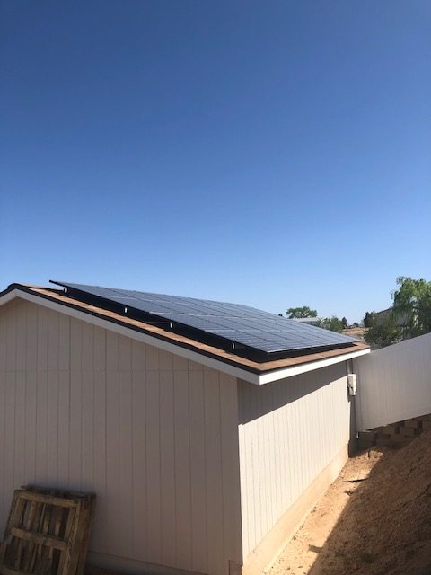 Solar system in Chino Valley, Arizona, consisting of REC 290-watt solar panels.