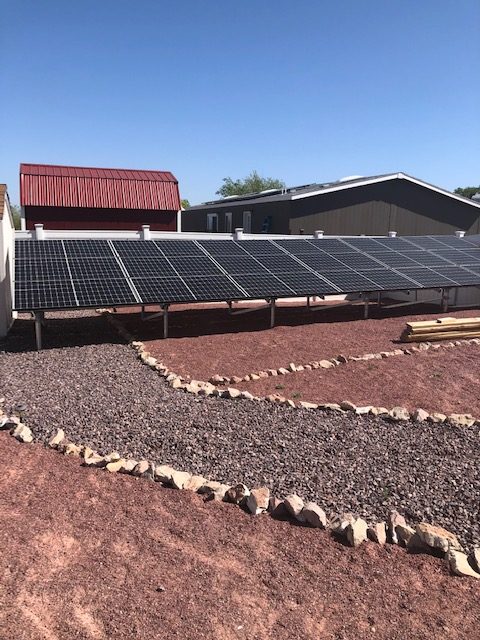 Solar system in Chino Valley, Arizona, consisting of REC 290-watt solar panels.