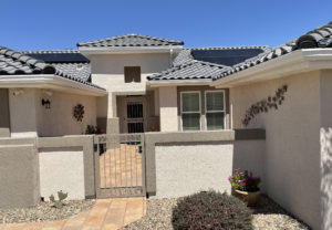 6.48 kW solar system in Sun City West featuring 18 Solaria 350-watt black panels.