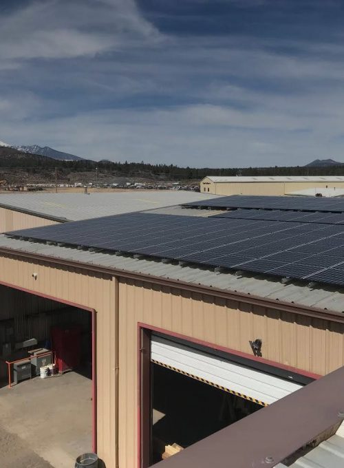 Commercial solar installation