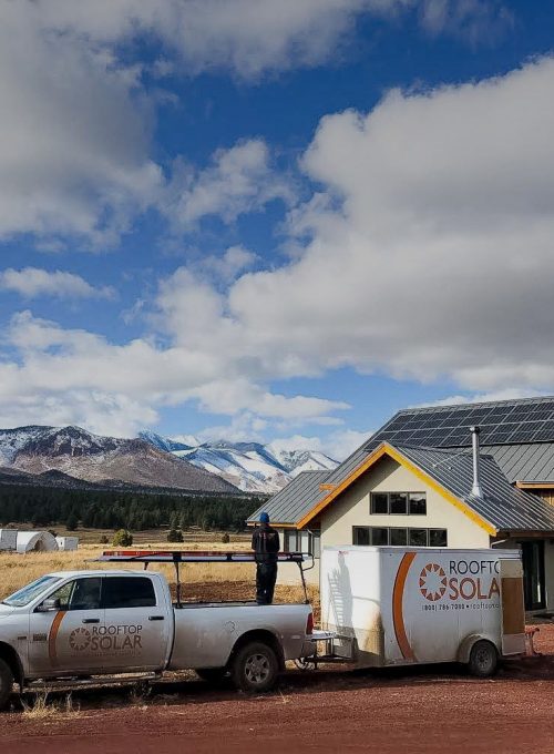 House with Solar panels